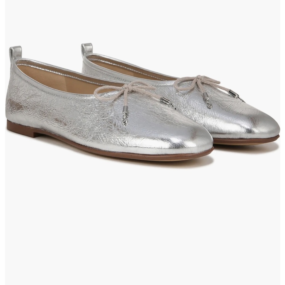 ⚡️🚚 MOVING SALE! 🩶 Sam Edelman Ari Ballet Flats Soft Silver